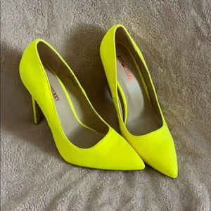 Neon heels
